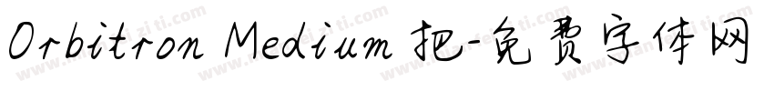 Orbitron Medium 把字体转换